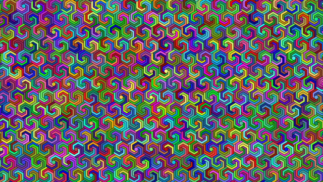 formes géométriques psychédéliques