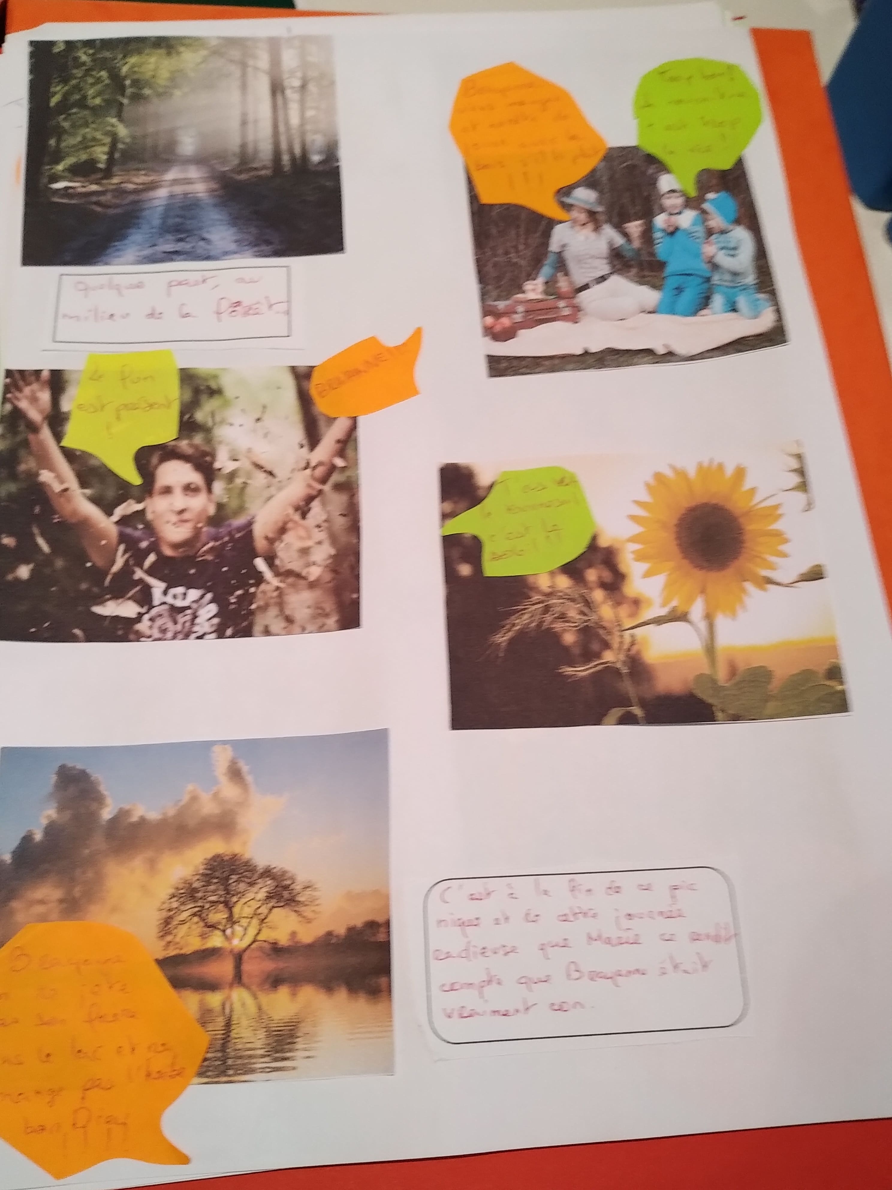 images et textes dans des bulles