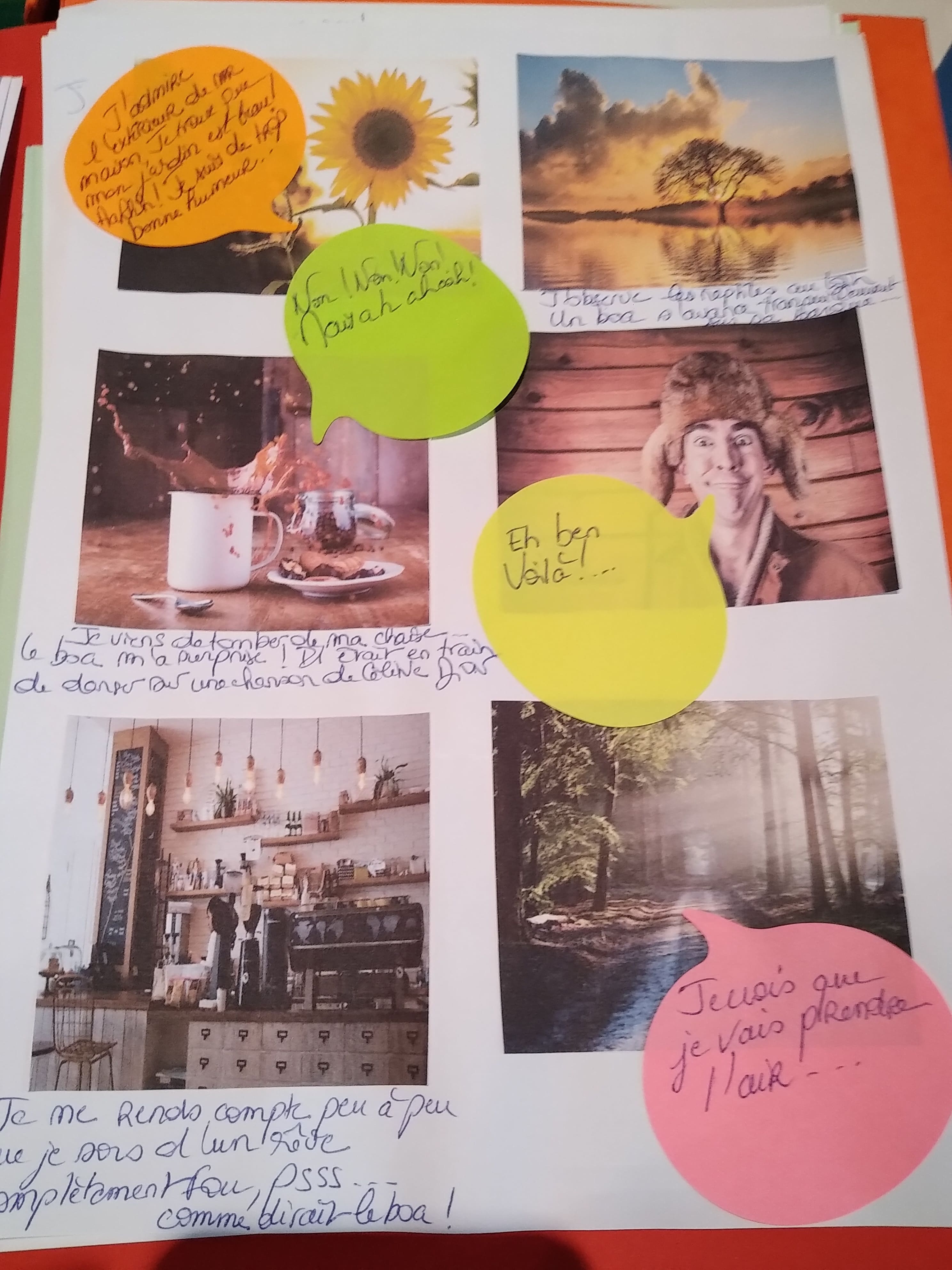 images et texte dans des bulles